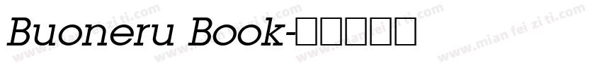 Buoneru Book字体转换